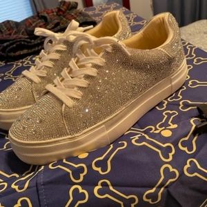 Betsey Johnson Sparkle Sneakers